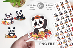 Picnic Panda Sticker Product Image 1