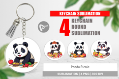 Keychain Picnic Panda Product Image 1
