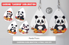 Earring Picnic Panda Product Image 1