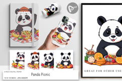 Digital Paper Picnic Panda Product Image 1