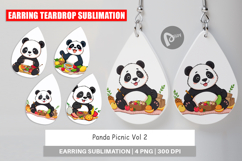 Earring Picnic Panda Product Image 1
