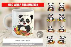 Mug Wrap Picnic Panda Product Image 1