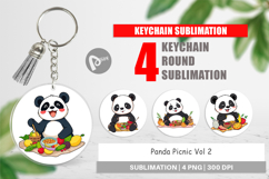 Keychain Picnic Panda Product Image 1