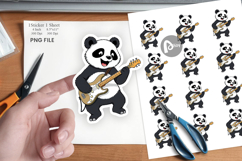 Guitar Panda Sticker Product Image 1