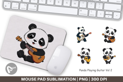Mouse Pad Guitar Panda Product Image 1