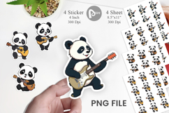 Guitar Panda Sticker Product Image 1