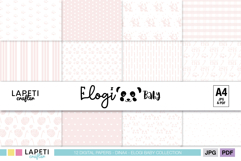 baby pink digital paper