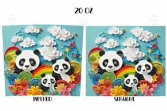 Panda Tumbler Wrap, 20 oz tumbler wrap, Panda Tumbler Wrap, Panda Png