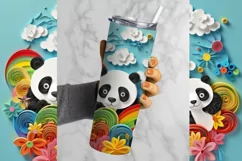 Panda Tumbler Wrap, 20 oz tumbler wrap, Panda Tumbler Wrap, Panda Png