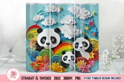 Panda Tumbler Wrap, 20 oz tumbler wrap, Panda Tumbler Wrap, Panda Png