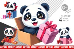 Panda Clipart Gift Product Image 1
