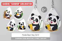 Earring Panda Beer Day Product Image 1