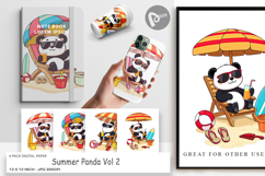 Digital Paper Summer Panda Product Image 1