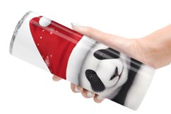 Panda Christmas | Tumbler Sublimation Wrap Product Image 6