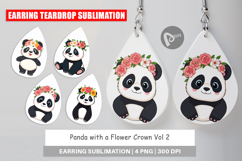 Earring Floral Panda Product Image 1