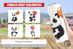 Tumbler Balloon Panda Product Image 1