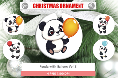 Ornament Balloon Panda Product Image 1