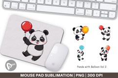 Mouse Pad Balloon Panda Product Image 1