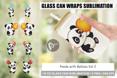 Glass Can Balloon Panda Product Image 1