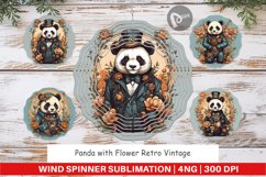 Wind Spinner Steampunk Panda Product Image 1