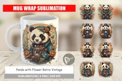 Mug Wrap Design Steampunk Panda Product Image 1