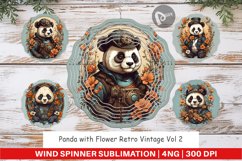 Wind Spinner Steampunk Panda Product Image 1