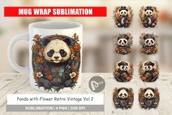 Mug Wrap Design Steampunk Panda Product Image 1
