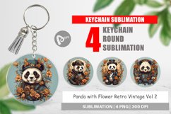Keychain Steampunk Panda Product Image 1