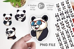 Cool Panda Sticker Product Image 1