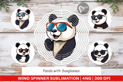 Wind Spinner Cool Panda Product Image 1