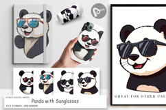 Digital Paper Cool Panda Product Image 1