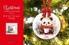 Christmas Round Ornament Sublimation PNG Product Image 1