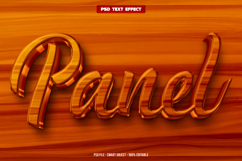 Panel 3D editable text effect Product Image 1