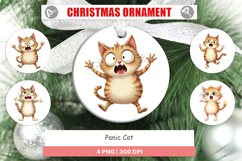 Ornament Panic Cat Product Image 1
