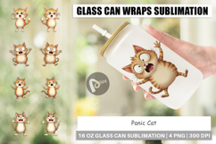 Glass Can Panic Cat Product Image 1