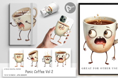 Digital Paper Panic Coffee Product Image 1