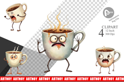 Panic Coffee Clipart Product Image 1