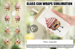 Glass Can Panic Cupcake Product Image 1