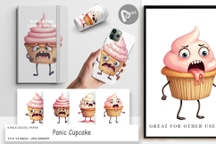 Digital Paper Panic Cupcake Product Image 1