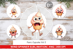 Wind Spinner Panic Cupcake Product Image 1