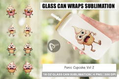 Glass Can Panic Cupcake Product Image 1