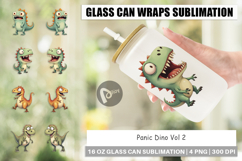 Glass Can Panic Dino Product Image 1