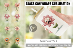 Glass Can Panic Flower Product Image 1