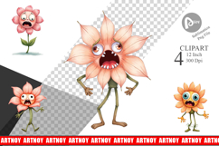 Panic Flower Clipart Product Image 1