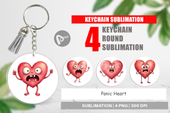 Keychain Panic Heart Product Image 1