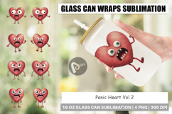 Glass Can Panic Heart Product Image 1