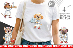 Panic Mode Dog Nurse Prints Sublimation Product Image 1