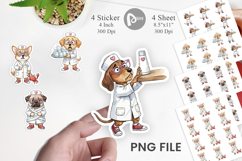 Panic Mode Dog Nurse Prints Sticker Product Image 1