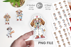 Panic Mode Dog Nurse Prints Sticker Product Image 1