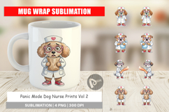 Panic Mode Dog Nurse Prints Mug Wrap Product Image 1